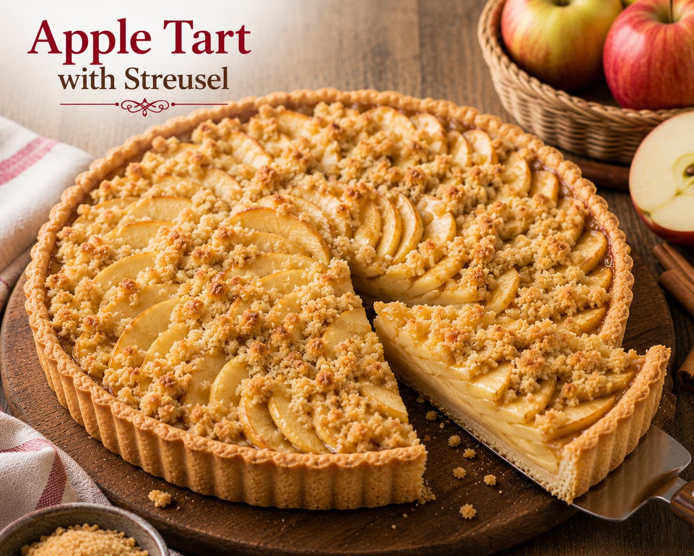 Apple Tart with Streusel